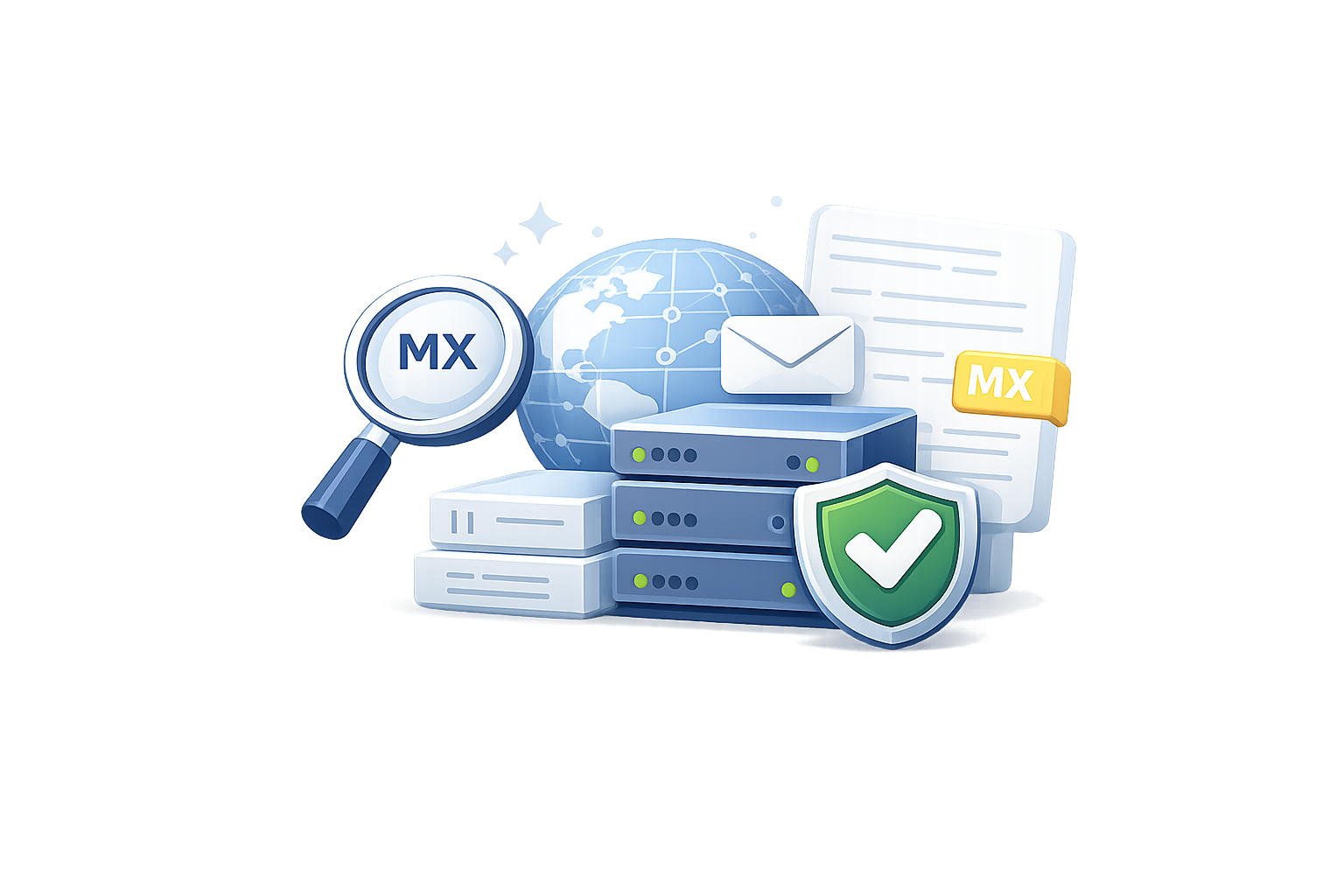 MX record verification illustration